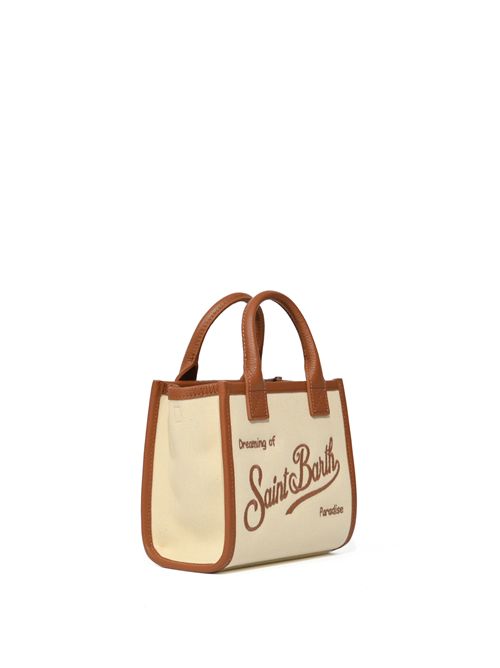 Borsa Vanity Mini in canvas di cotone e pelle martellata Mc2 Saint Barth | VANMI00101517L